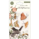 Craft Consortium - Clear Stamp - At Home in the Wildflowers - Bees & Butterflies