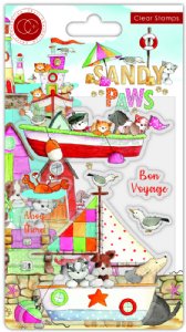 Craft Consortium - Clear Stamp - Sandy Paws - Bon Voyage