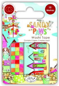 Craft Consortium - Washi Tape - Sandy Paws