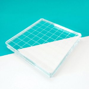 Catherine Pooler - Acrylic Grid Stamping Block - 4 1/4" X 4 1/4"