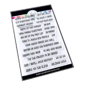 Catherine Pooler - Clear Stamps - Holiday One Liners Sentiments