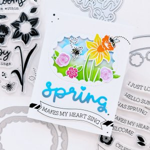 Catherine Pooler - Clear Stamps - Daffodil Blooms