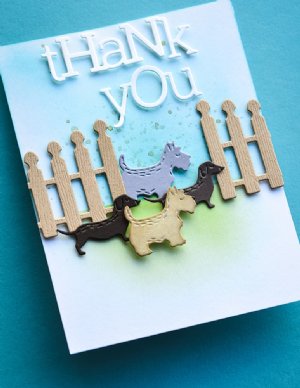 Poppystamps - Die - Playful Thank You