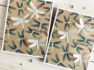 Taylored Expressions - Stamp & Stencil Combo - Dragonflies