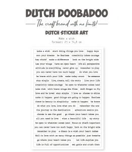 Dutch Doobadoo - Stickers - Make A Wish