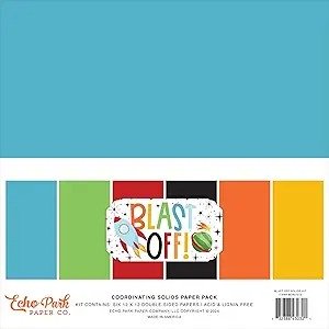 Echo Park - 12X12 Solids Kit  - Blast Off 
