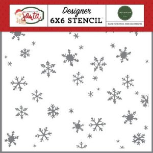 Carta Bella - Stencil - Christmas Day Snowfall