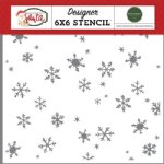 Carta Bella - Stencil - Christmas Day Snowfall