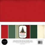 Echo Park - 12X12 Solids Kit - A Vintage Christmas