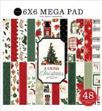Echo Park - 6X6 Mega Paper Pad - A Vintage Christmas