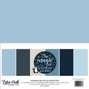 Echo Park - 12X12 Solids Kit - The Magic of Winter