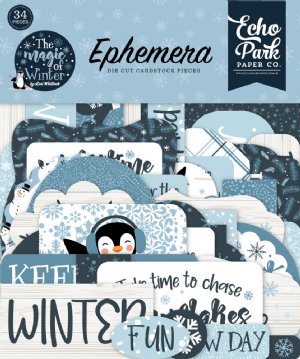 Echo Park - Embellishments - Ephemera Pack  The Magic of Winter