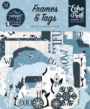 Echo Park - Embellishments - Frames & Tags, The Magic of Winter