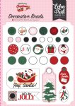 Echo Park - Adhesive Brads - North Pole Christmas