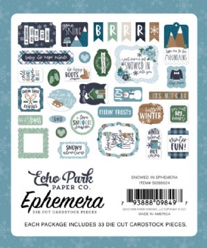 Echo Park - Embellishments - Ephemera Pack, Snowed In