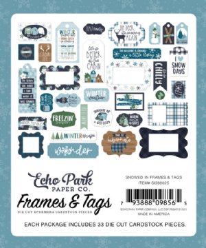 Echo Park - Embellishments - Frames & Tags, Snowed In