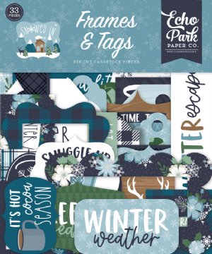 Echo Park - Embellishments - Frames & Tags, Snowed In