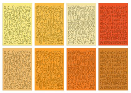 Echo Park - Sticker Book - Yellow Alpha 