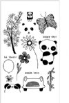 Flora and Fauna - Clear Stamp - Panda Set