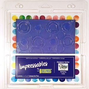 Gel Press - Reusable Gel Printing Plate -  Impressables Overlapping circles