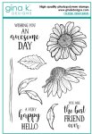 Gina K Designs - Clear Stamp - Colossal Coneflower