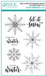 Gina K - Clear Stamps - Folk Art Snowflake