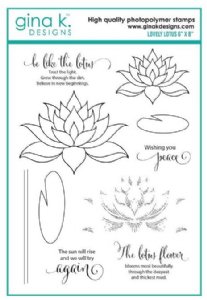 GIna K - Clear Stamp - Lovely Lotus