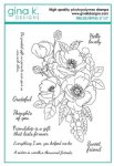 GIna K - Clear Stamp - Timeless Poppies