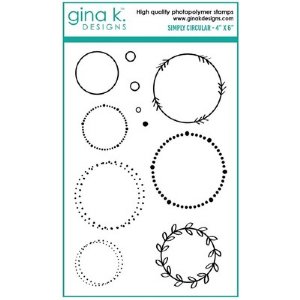 Gina K - Clear Stamp - Simply Circular