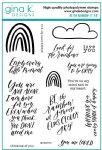 Gina K - Clear Stamp - Be the Rainbow