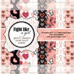 Gina K - 6X6 Paper - Fight Like a Girl