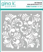 Gina K Designs - Stencil - Funky Flourish