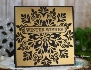 Gina K Designs - Stencil - Snowflake Mandala