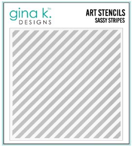 Gina K Designs - Stencil - Sassy Stripes