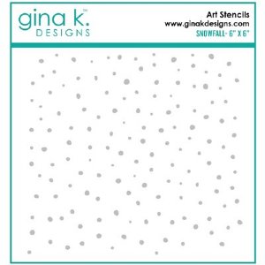 Gina K - Stencil - Snowfall