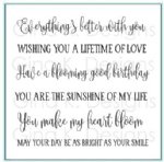 Gina K Designs - Clear Stamp - Wealth of Wishes