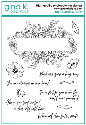 Gina K Designs - Clear Stamp - Graceful Greenery