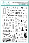 Gina K Designs - Clear Stamp - Pallet Christmas