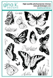 Gina K - Clear Stamps - Beautiful Butterflies