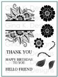 Gina K Designs - Clear Stamp - Bold and Blooming