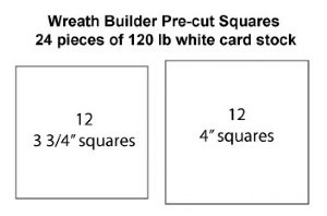 Gina K Designs - Wreath Builder Pre-Cut Cardstock (24 Piece)