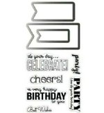 Hampton Arts - Stamp & Die Combo - BIRTHDAY BANNERS