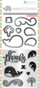 Mama Elephant - Stamp and Die Combo - Whale Thanks