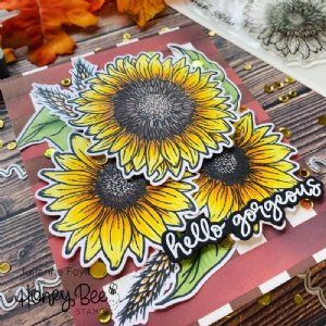Honey Bee - Dies - Sweet Sunflowers