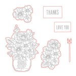 Honey Bee Stamps - Honey Cuts Die - Floral Vase