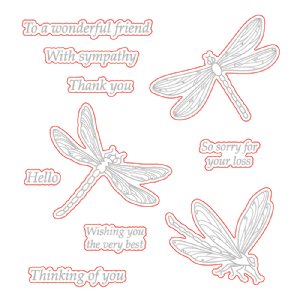 Honey Bee Stamps - Honey Cuts Die - Dragonfly