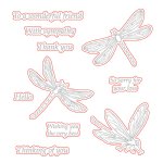 Honey Bee Stamps - Honey Cuts Die - Dragonfly