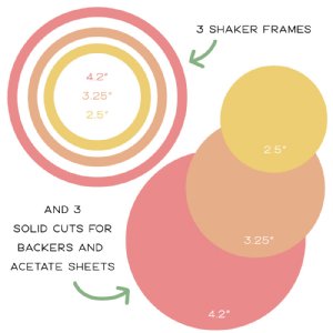 Honey Bee - Dies - Circlescapes Shaker Frames