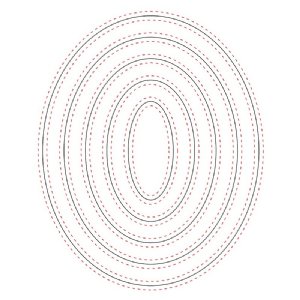 Honey Bee - Dies - Double Stitched Ovals