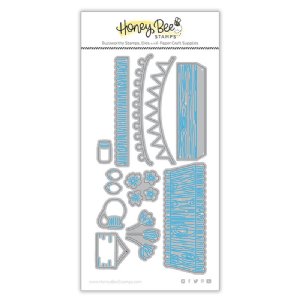 Honey Bee Stamps - Honey Cuts Die - Farm Fresh Market Cart Add-On